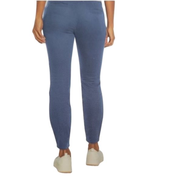 Gap Women's Cropped Ankle Pants Blue Slim Fit High Waist Stretch Cotton Size 14 - Picture 2 of 7